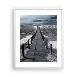 Plakat w białej ramie - Na sam brzeg - 40x50 cm