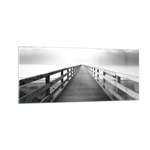 Obraz na szkle - W siną dal… - 100x40 cm