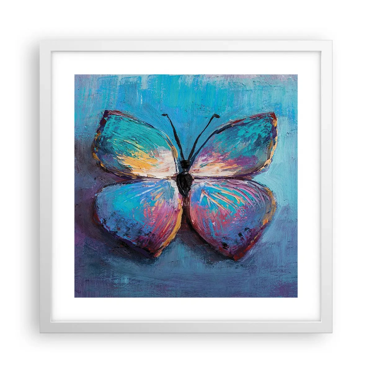 Plakat w białej ramie - W pełnej krasie - 40x40 cm