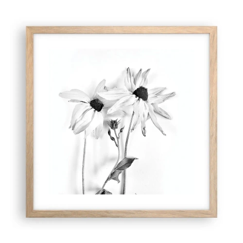 Plakat w ramie jasny dąb - Nikt nie chce być sam - 40x40 cm