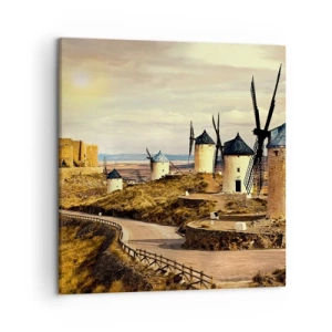 Obraz na płótnie - Zaraz pojawi się Don Kichot - 50x50 cm