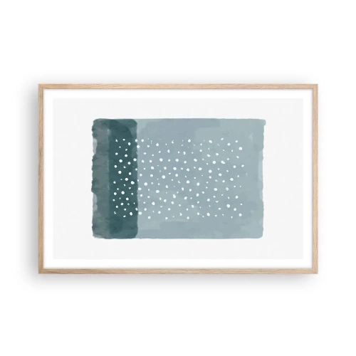 Plakat w ramie jasny dąb - Wyrosłe na błękicie - 91x61 cm