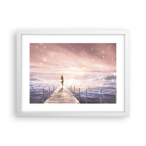 Plakat w białej ramie - W świetle marzenia - 40x30 cm