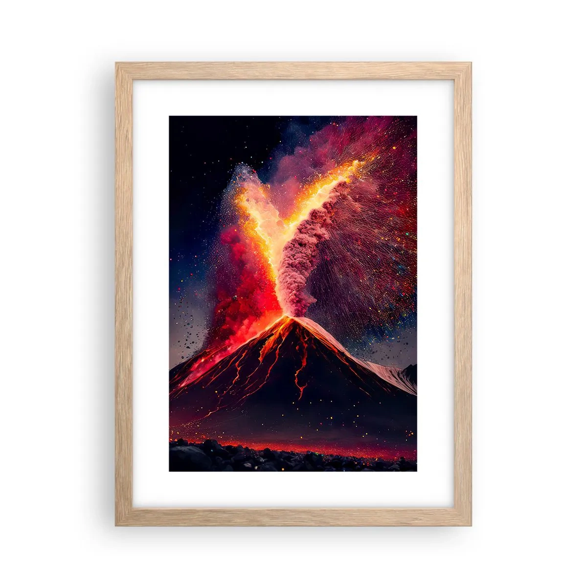 Plakat w ramie jasny dąb - Piękno i groza - 30x40 cm