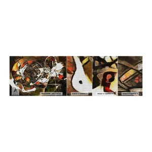 Fototapeta Próbka Samoprzylepna Deluxe Sticker - Słyszysz ruch? - Abstrakcja, Kubizm, Sztuka - 100x30 cm