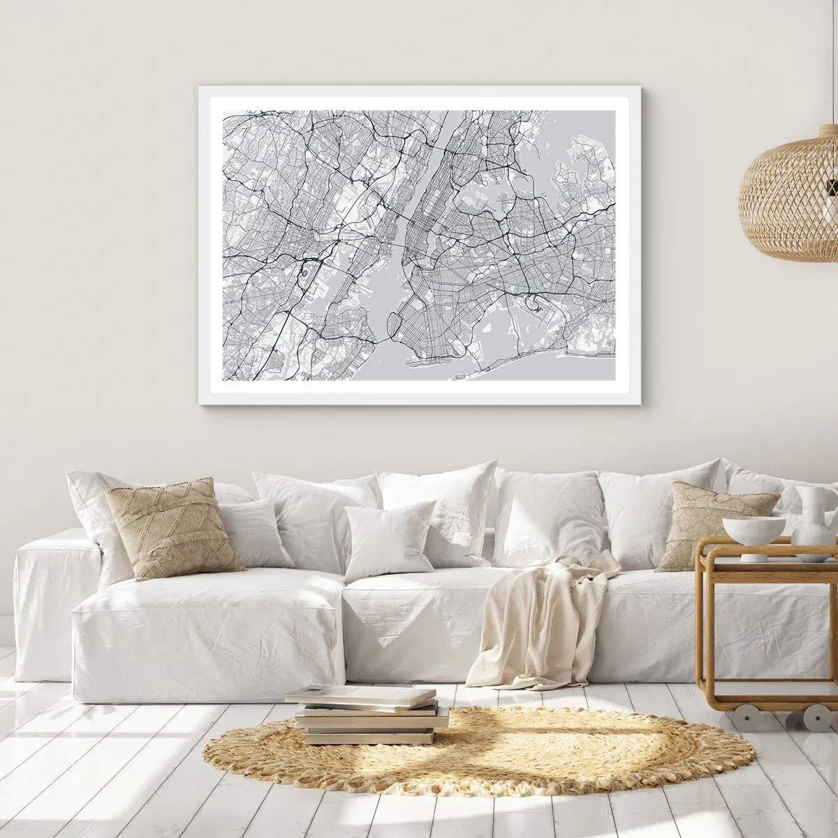 Plakat w białej ramie - Anatomia metropolii - 50x40 cm