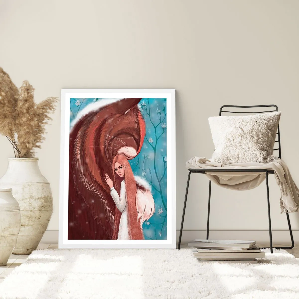 Plakat w białej ramie - Witaj w baśni - 30x40 cm