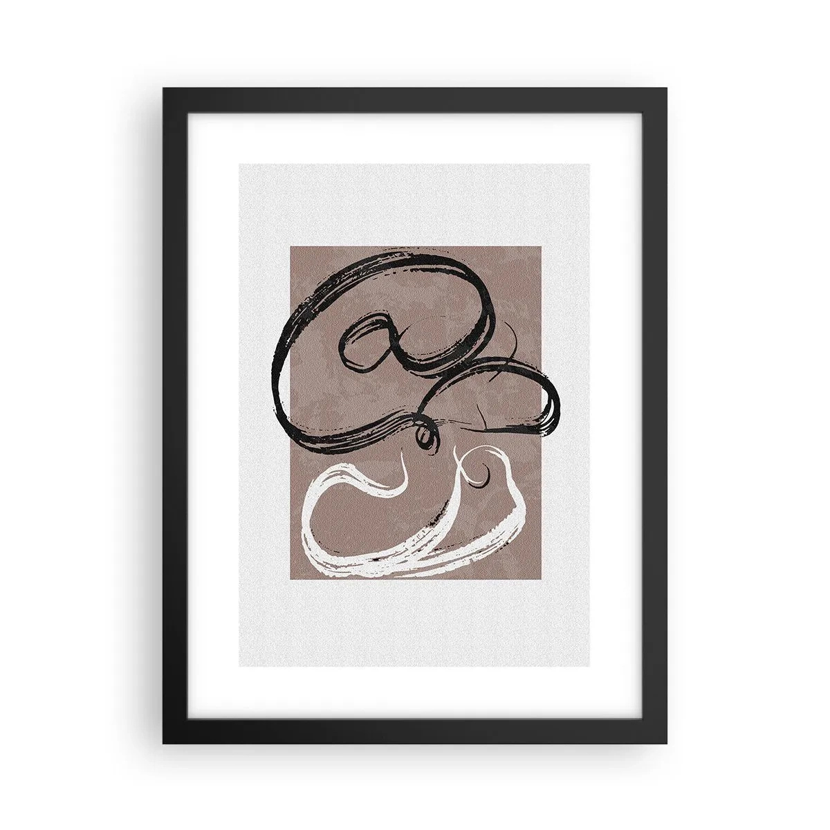 Plakat w czarnej ramie - Kompozycja – poszukiwanie pełni - 30x40 cm