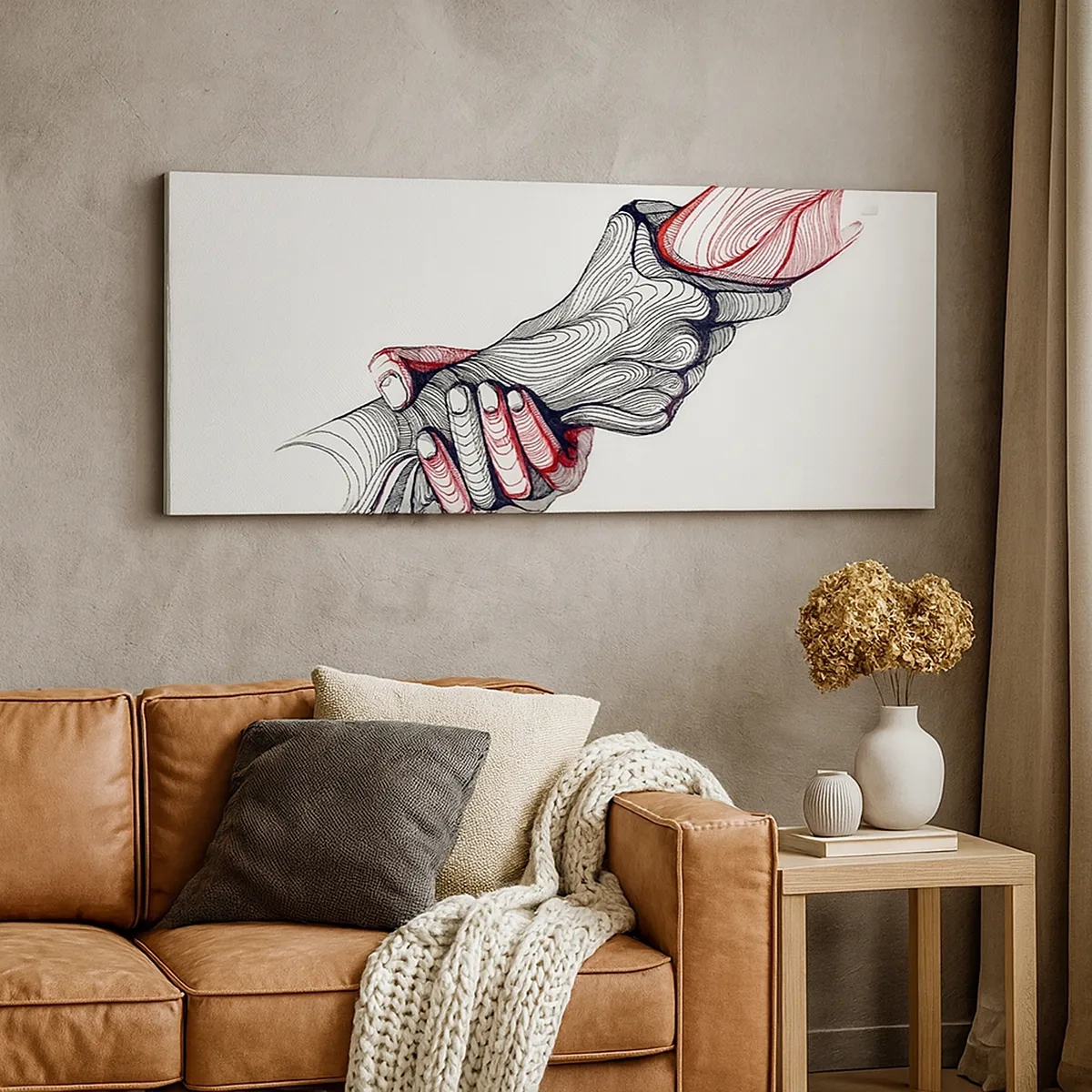 Obraz na płótnie - Jesteś w dobrych rękach - 30x30 cm