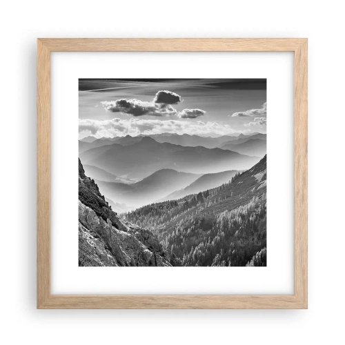 Plakat w ramie jasny dąb - Aż po horyzont - 30x30 cm