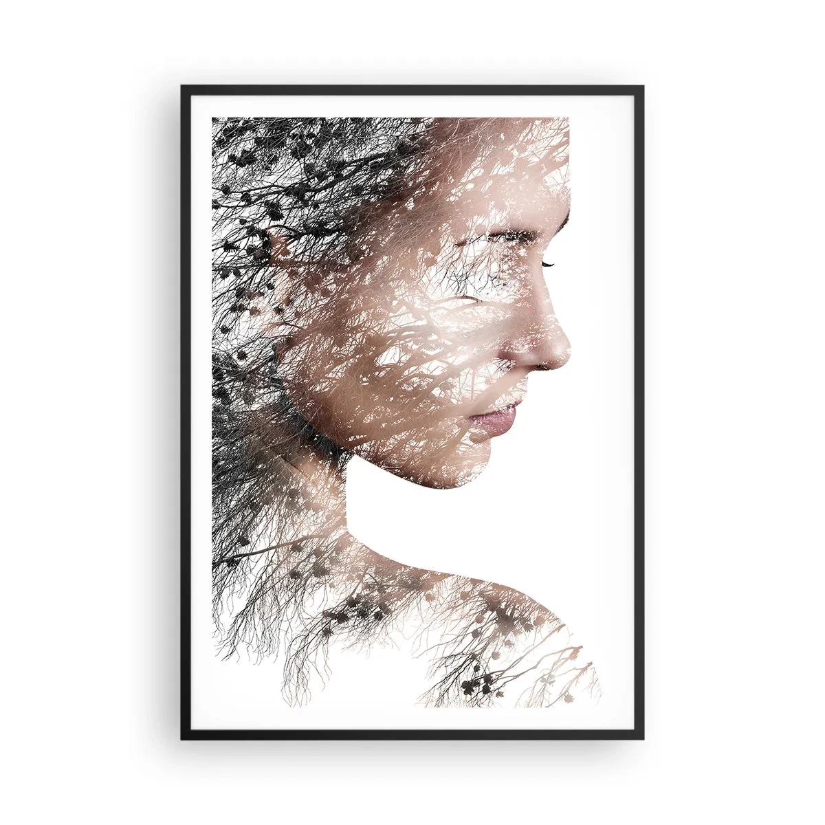 Plakat w czarnej ramie - Duch lasu - 70x100 cm