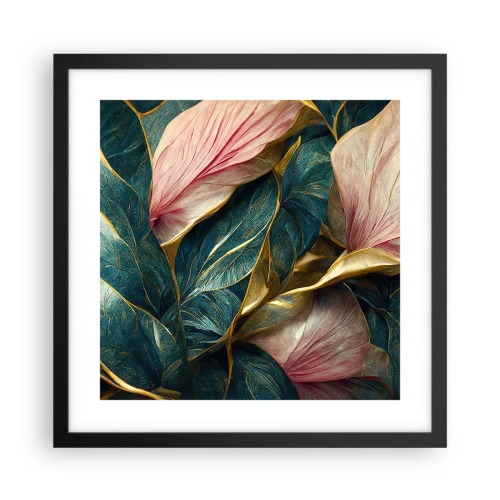 Plakat w czarnej ramie - Naturalna elegancja i styl - 40x40 cm