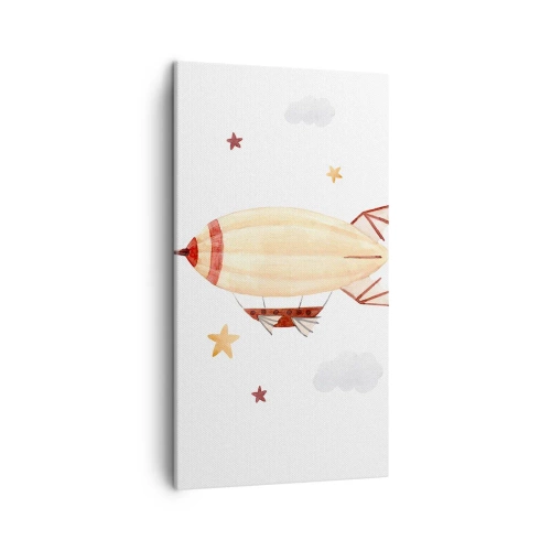 Obraz na płótnie - Powietrzny statek - 45x80 cm