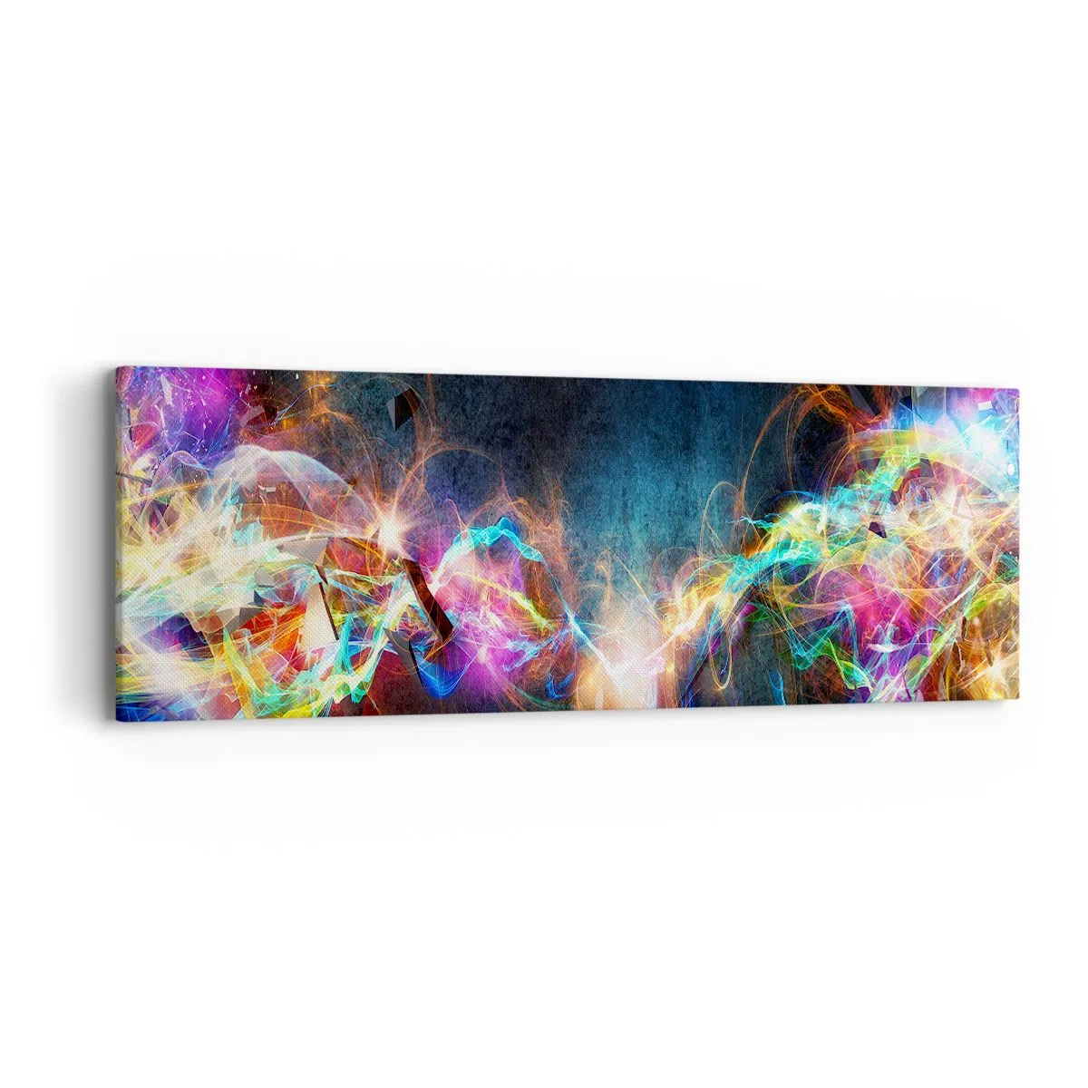 Obraz na płótnie - Radośnie przeciw ciemności - 90x30 cm