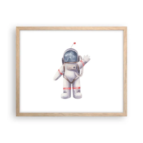 Plakat w ramie jasny dąb - To na razie! - 50x40 cm