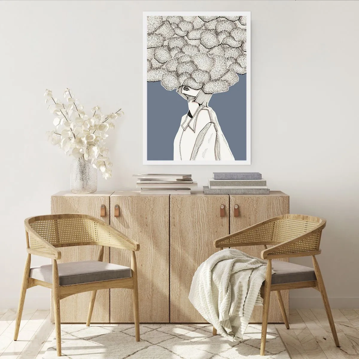 Plakat - Z głową w chmurach - 70x100 cm