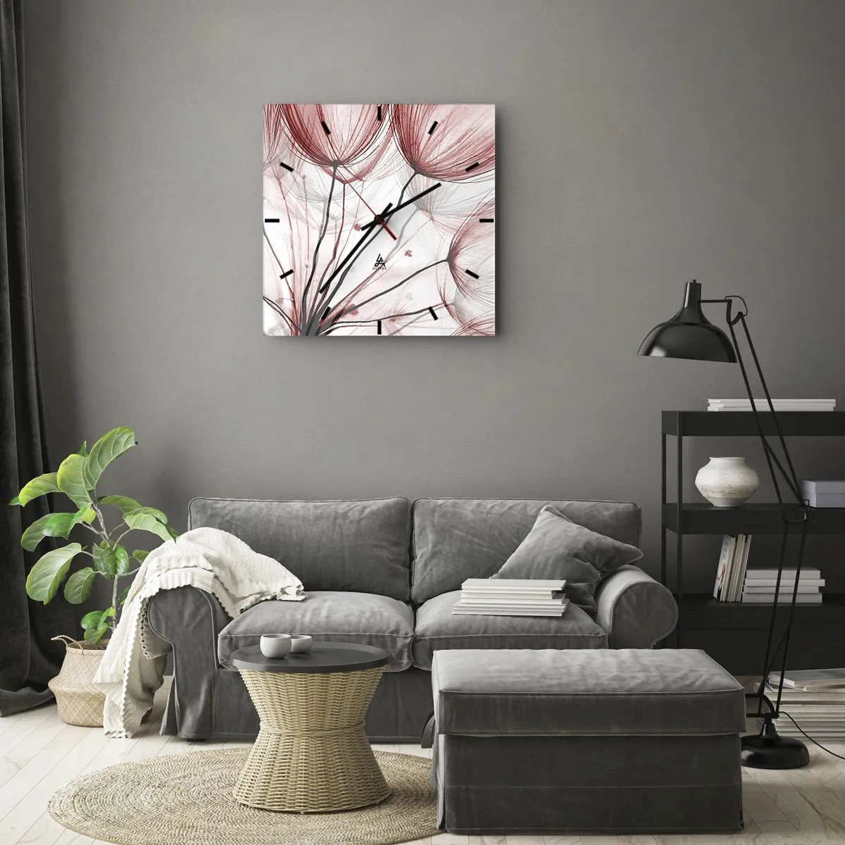 Zegar ścienny - Przed odlotem - 40x40 cm
