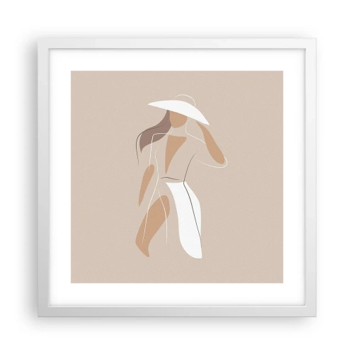 Plakat w białej ramie - Moda to zabawa - 40x40 cm