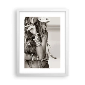 Plakat w białej ramie - Jak to dziewczyna - 30x40 cm