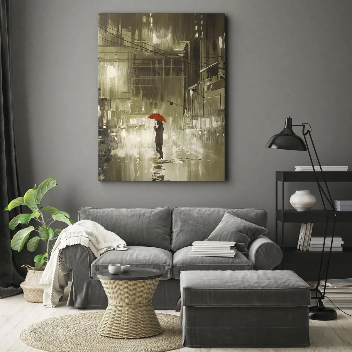 Obraz na płótnie - Sama, ale nie samotna - 45x80 cm