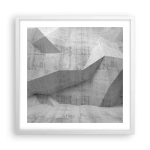 Plakat w białej ramie - Prawdziwe wyzwanie - 50x50 cm