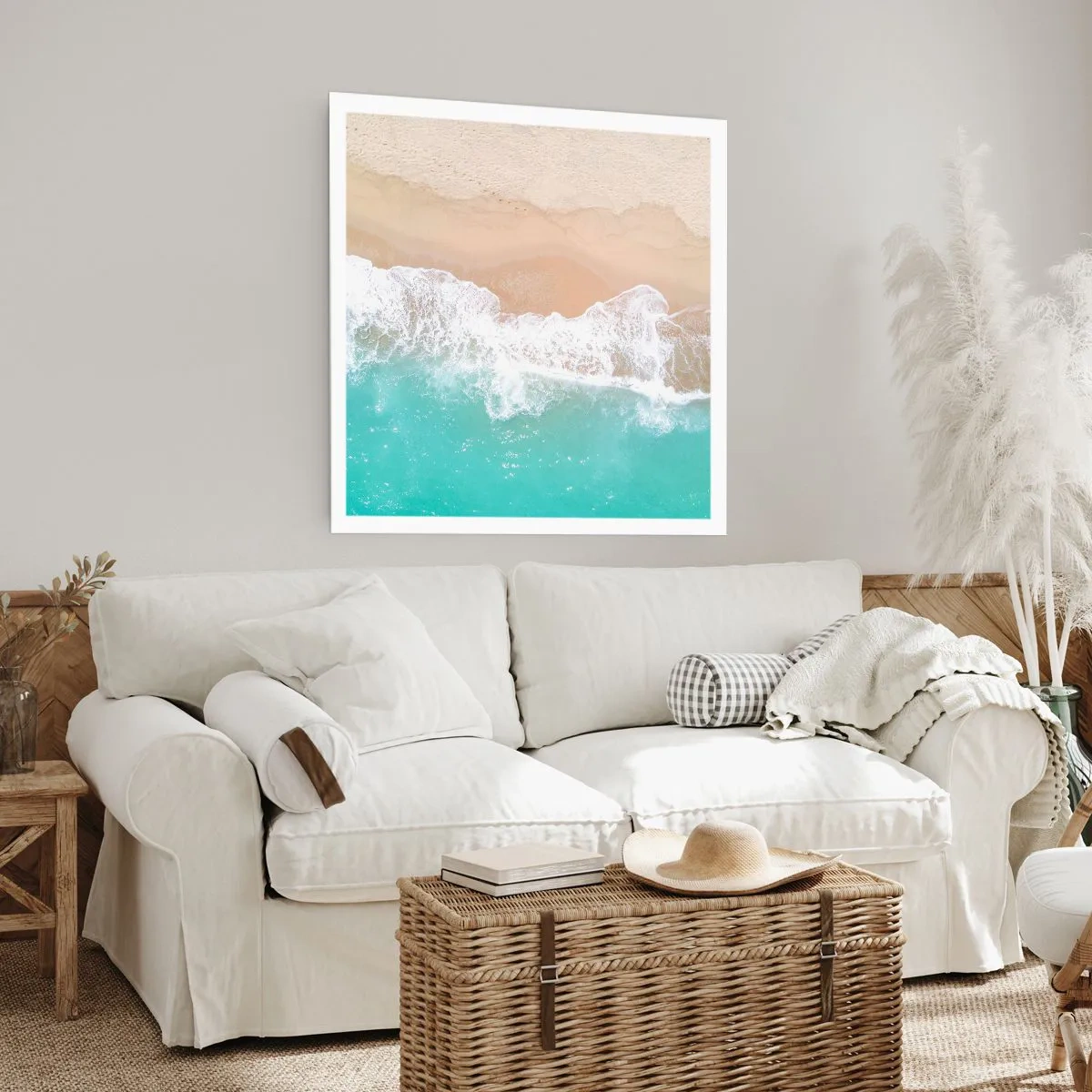 Plakat - Pieszczotliwy dotyk - 40x40 cm