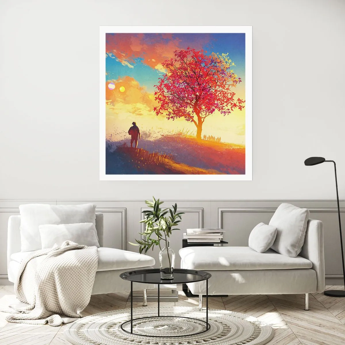 Plakat - Pielgrzym u celu - 50x50 cm