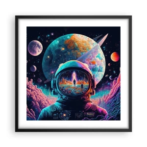 Plakat w czarnej ramie - Filozofom się nie śniło - 50x50 cm