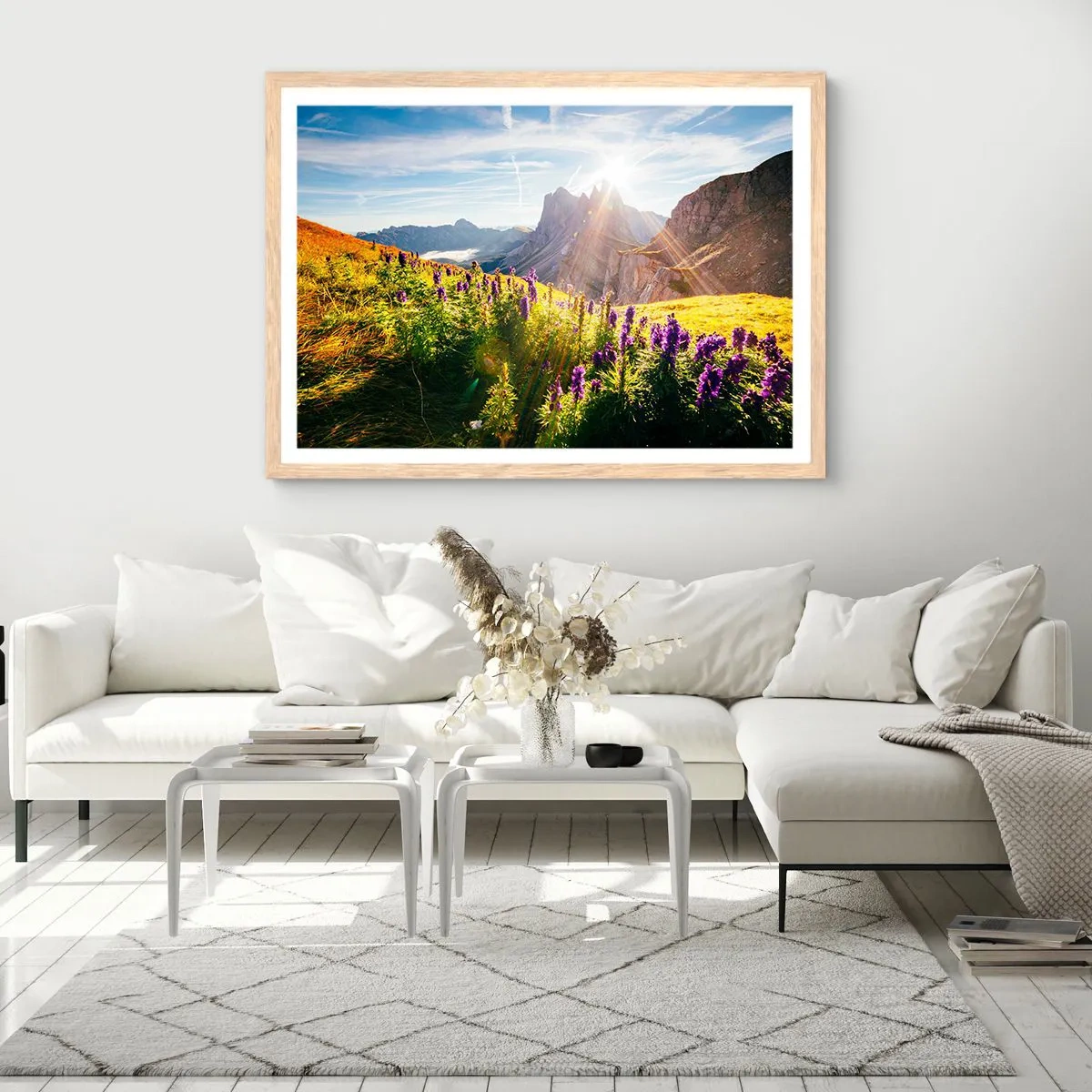 Plakat w ramie jasny dąb - Sekretne życie ziół - 50x40 cm