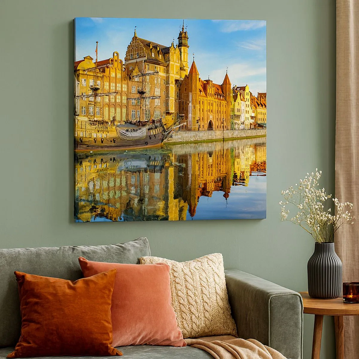 Obraz na płótnie - Lustrzane odbicie przeszłości - 30x30 cm