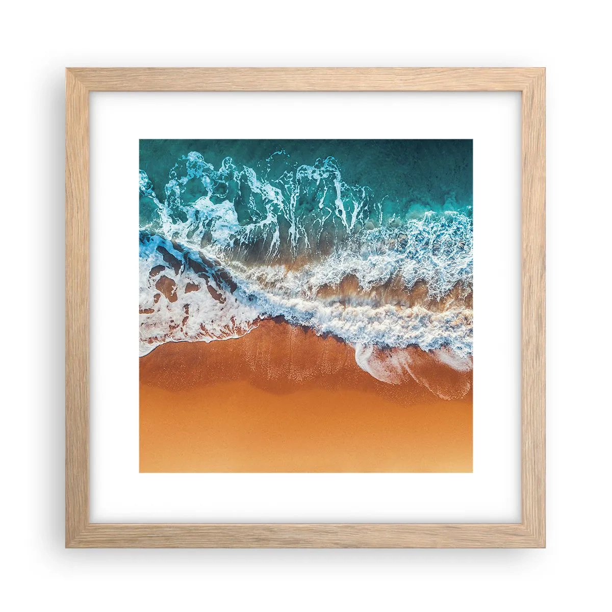 Plakat w ramie jasny dąb - Zawsze w parze - 30x30 cm