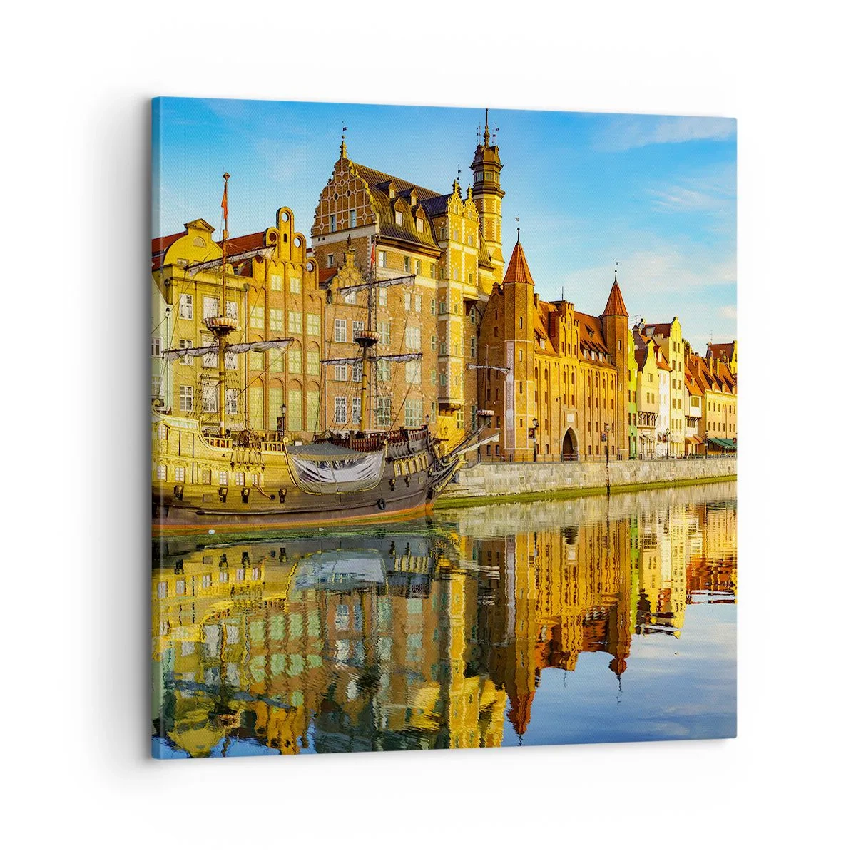 Obraz na płótnie - Lustrzane odbicie przeszłości - 60x60 cm