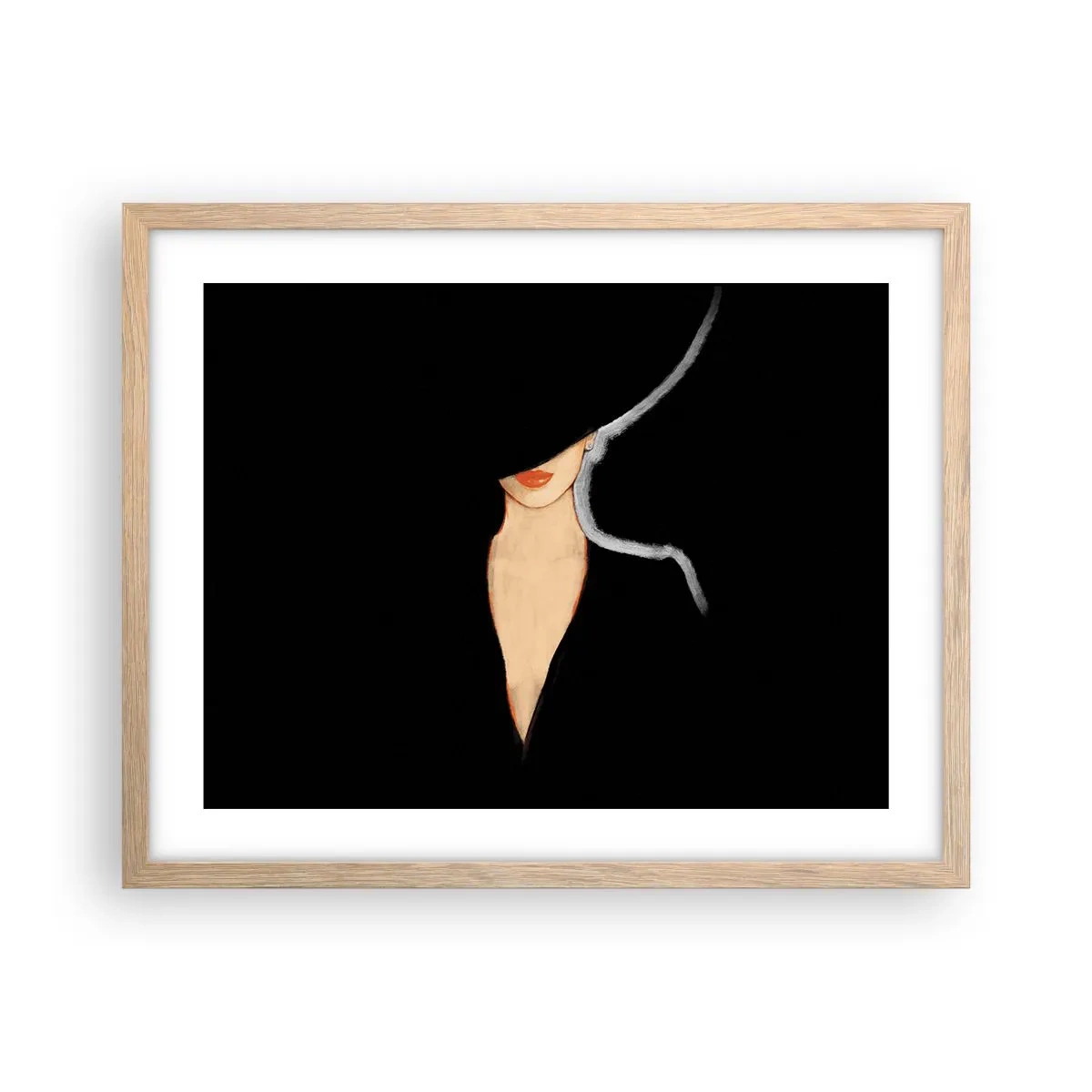 Plakat w ramie jasny dąb - Elegancja i styl - 50x40 cm