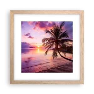 Plakat w ramie jasny dąb - Błogość aż po horyzont - 30x30 cm