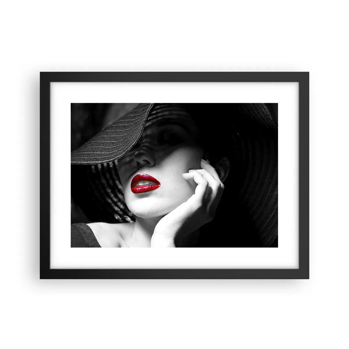 Plakat w czarnej ramie - Studium w szkarłacie - 40x30 cm