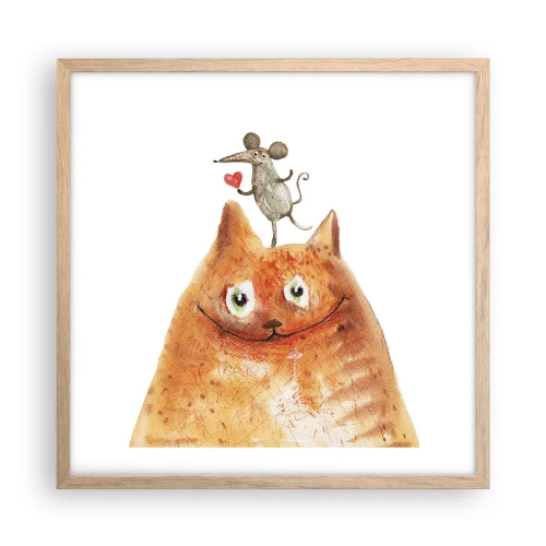 Plakat w ramie jasny dąb - Paradoksy miłości - 50x50 cm