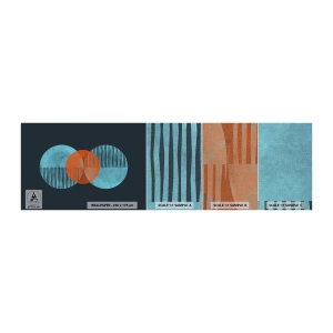 Fototapeta Próbka Premium Canvas - Kompozycja symetryczna - Abstrakcja, Sztuka, Wzór Geometryczny - 100x30 cm