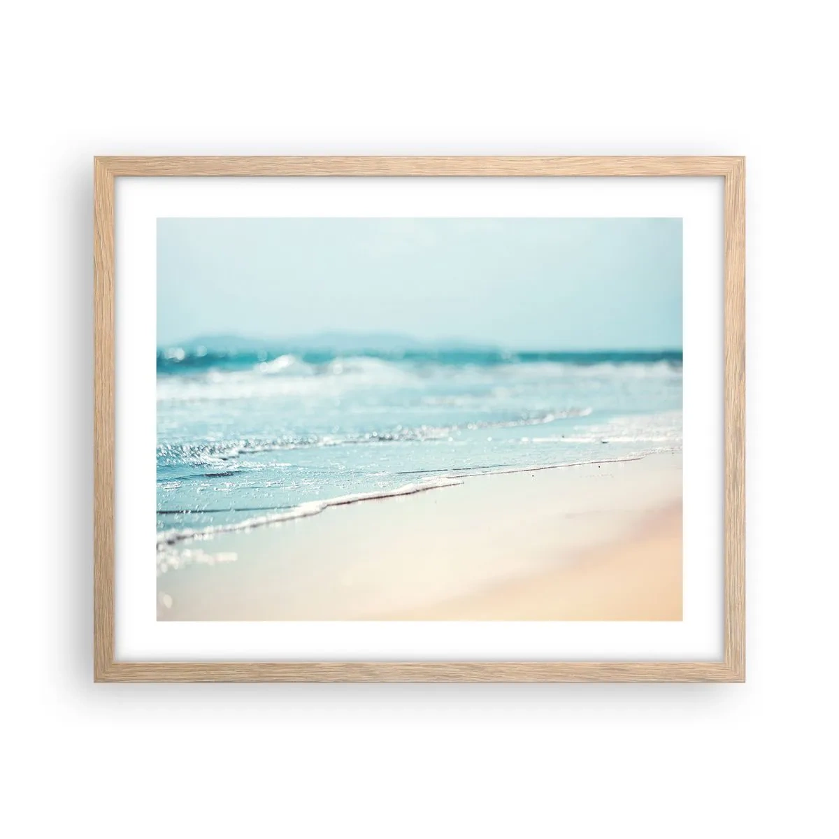 Plakat w ramie jasny dąb - Ciepło i szum - 50x40 cm