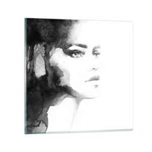 Obraz na szkle - Stworzona z tajemnicy i mgły - 30x30 cm