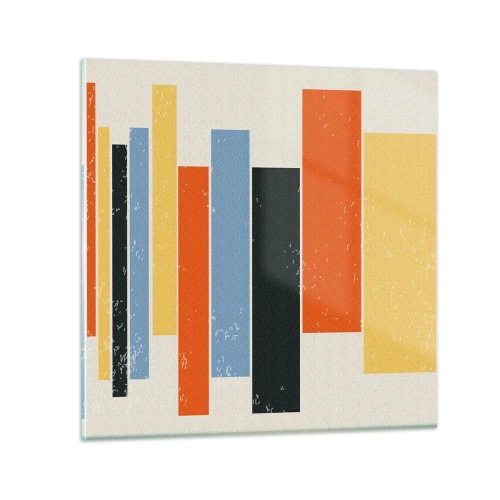 Obraz na szkle - Zapis muzyki - 40x40 cm