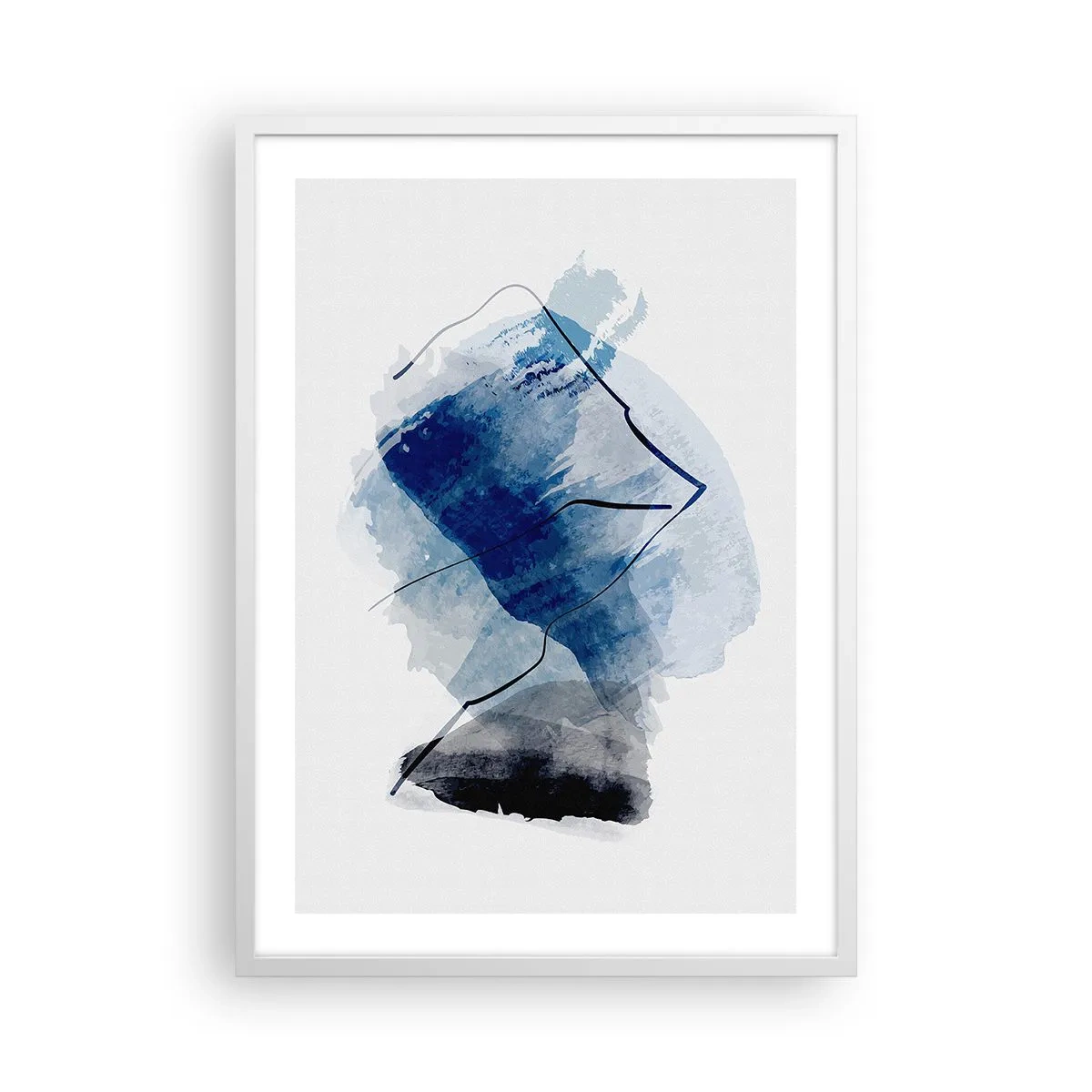 Plakat w białej ramie - Lodowa góra - 50x70 cm