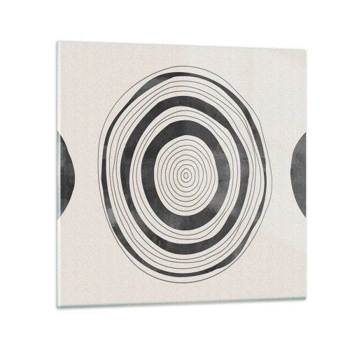 Obraz na szkle - Ważne to co pomiędzy - 30x30 cm