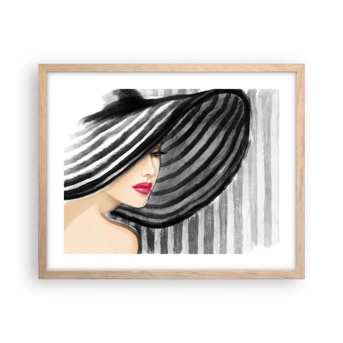 Plakat w ramie jasny dąb - Gdzie ciebie szukać? - 50x40 cm