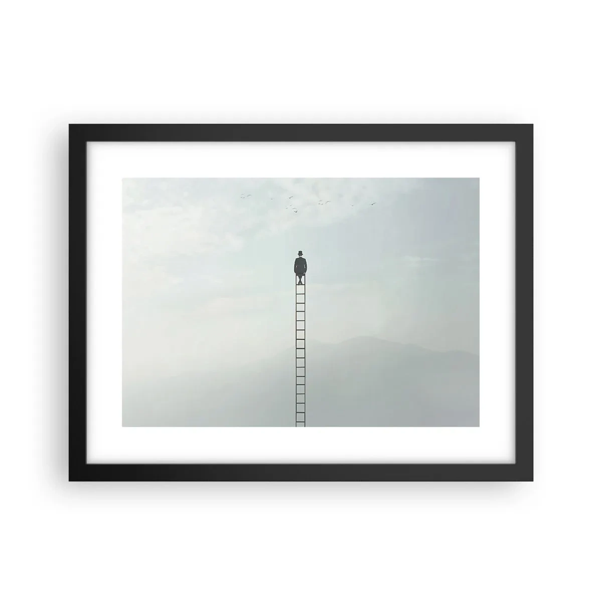 Plakat w czarnej ramie - Wznieś się ponadto - 40x30 cm