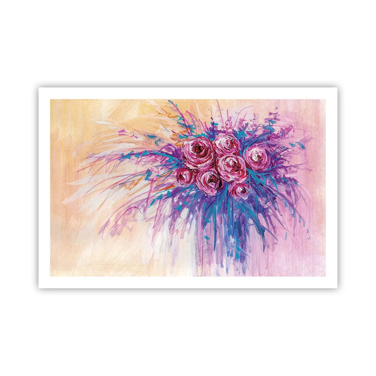 Plakat - Różana fontanna - 91x61 cm