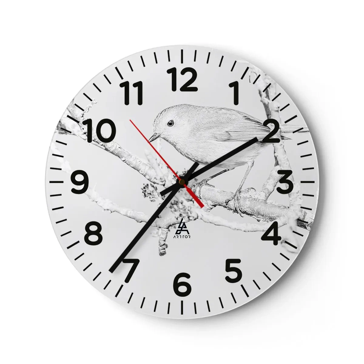 Zegar ścienny - Zimowy poranek - 30x30 cm