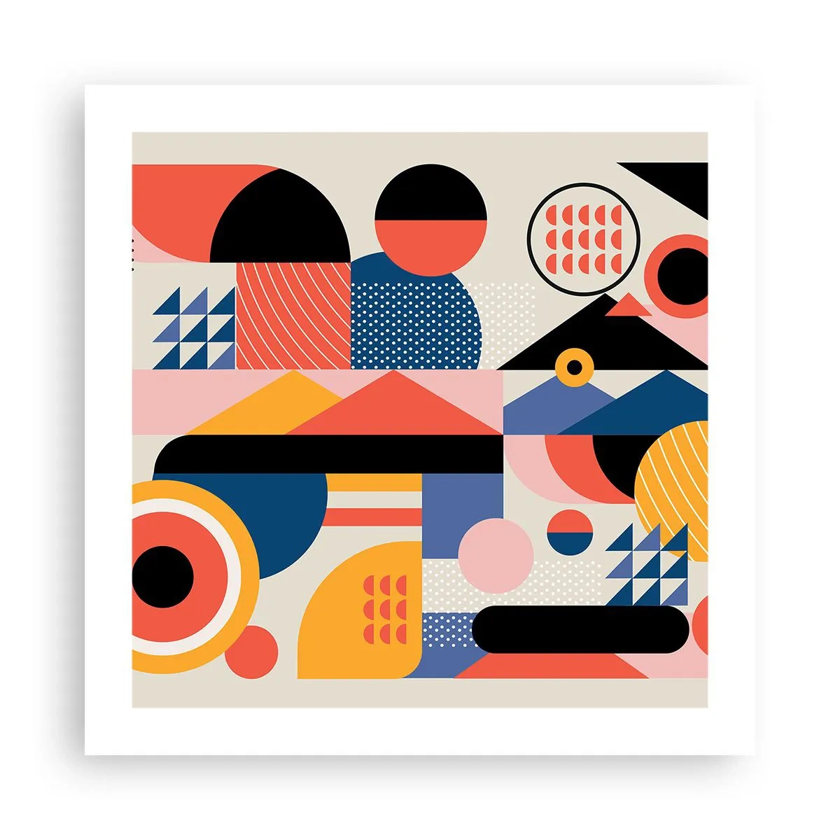 Plakat - Kompozycja: pobaw się - 50x50 cm