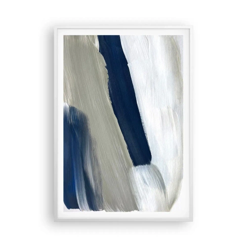 Plakat w białej ramie - Spotkanie z bielą - 70x100 cm