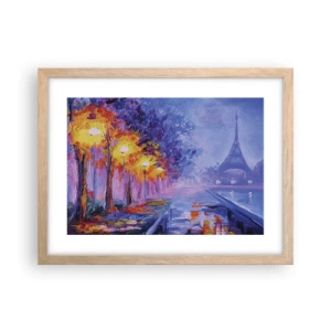 Plakat w ramie jasny dąb - Wymarzony spacer - 40x30 cm