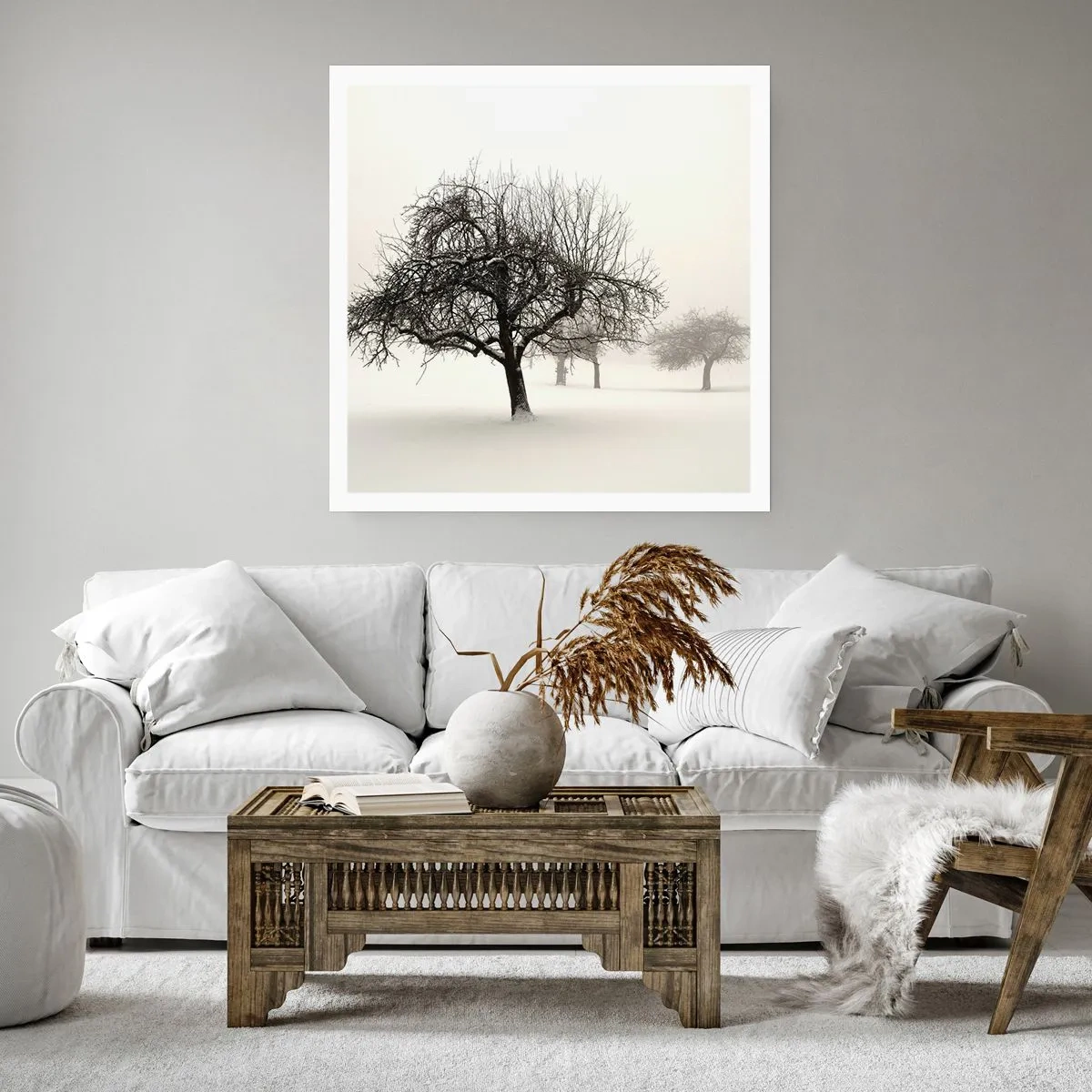 Plakat - Zimowy sen - 60x60 cm